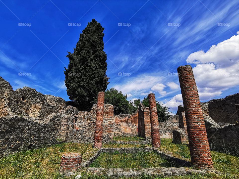 Ruins of Pompeii, Italy.
