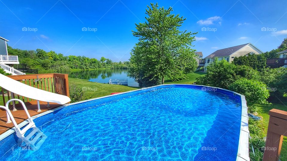 empty pool summer