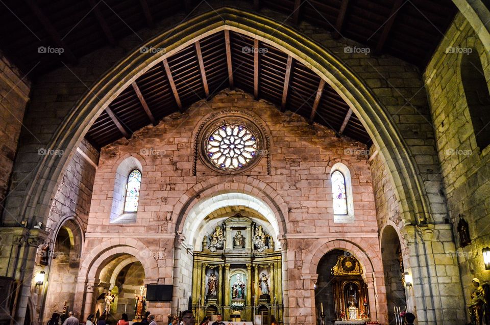 Iglesia de Santiago. Interior de la Iglesia de Santiago (A Coruña - Spain)