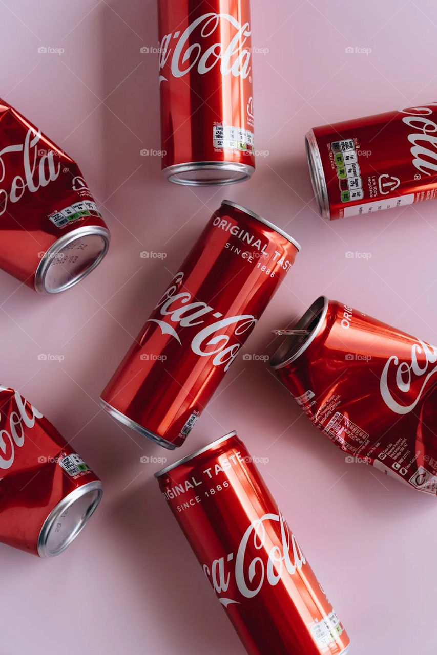 Coca cola cans