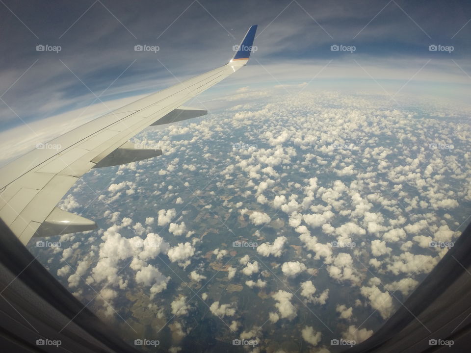 Flying. This photo was taken on my way from New York to Tampa, with a GoPro Hero 3+ edition. Enjoy!

