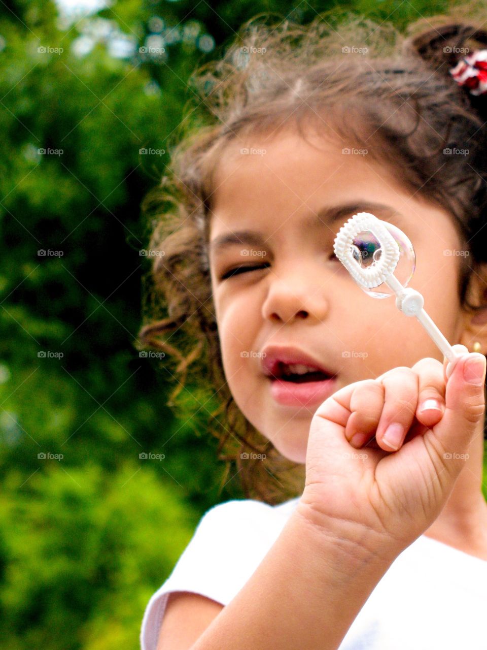 Looking inside bubbles