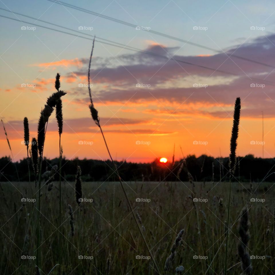 Sunset, Landscape, Sky, Energy, Dawn