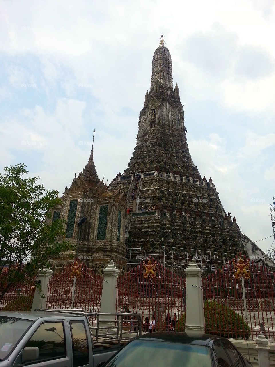Great architecture @ temple in Bangkok, Thailand