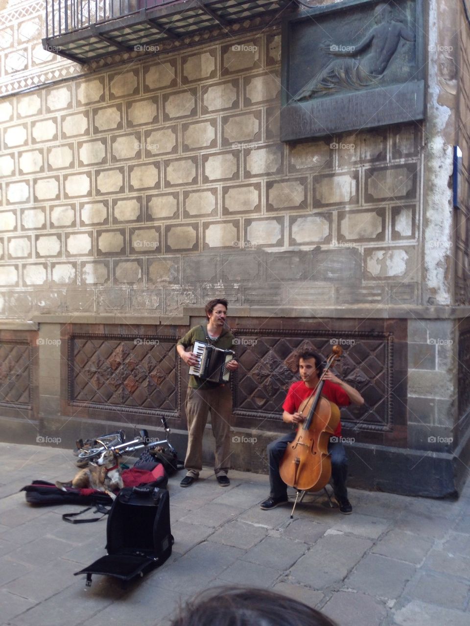 Live music in the streets of Barcelona