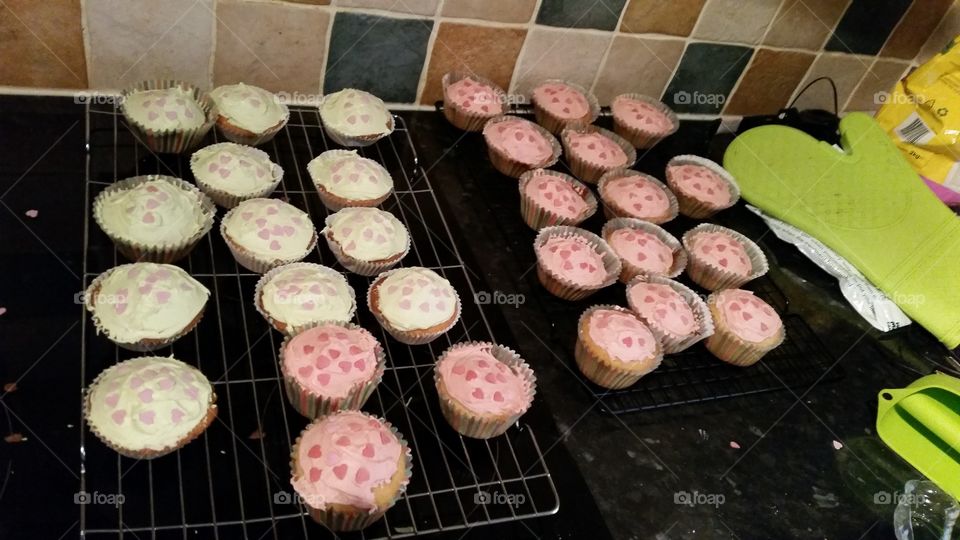 Homemade fairy cakes