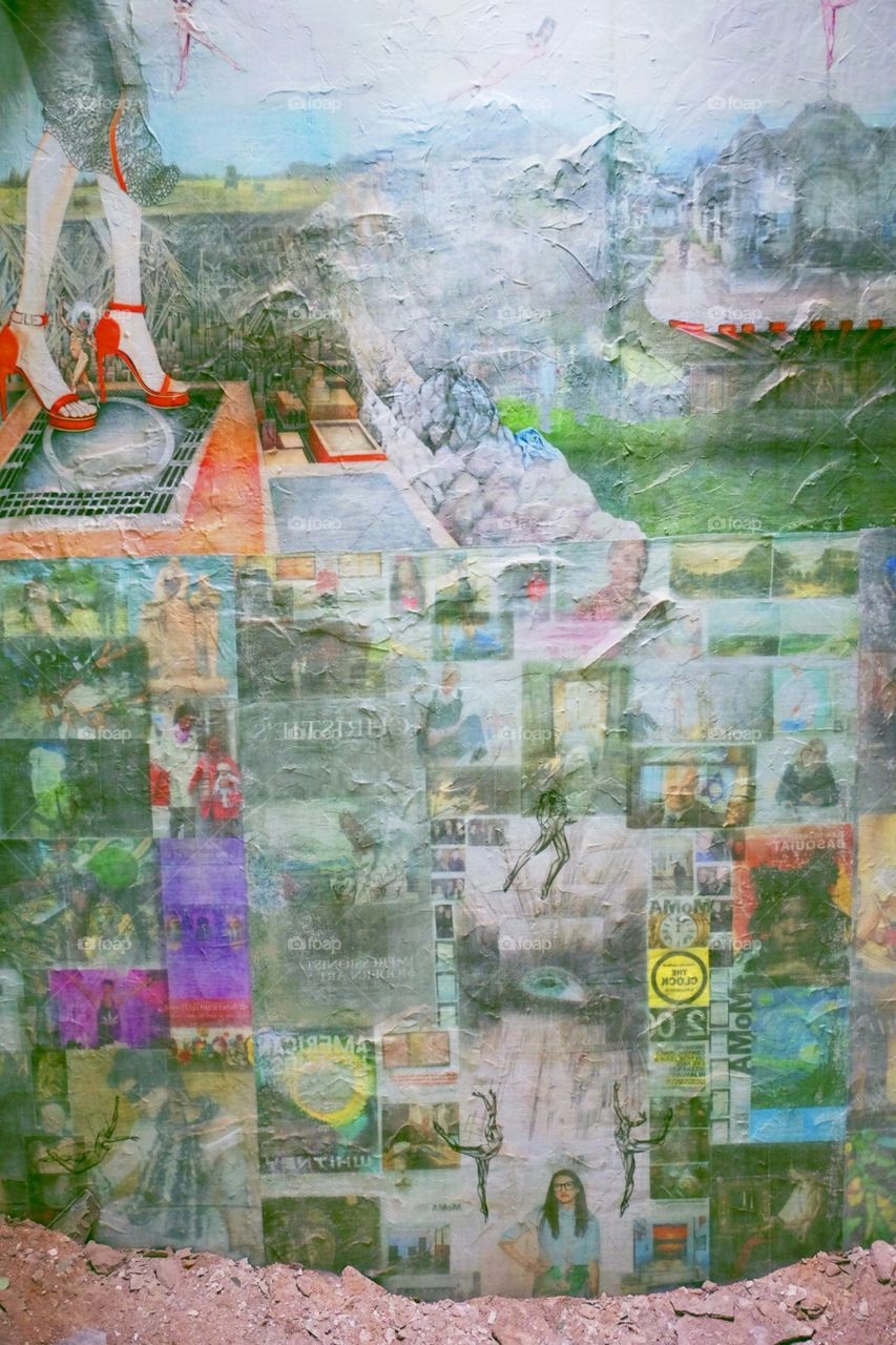 Collage Art, Abandoned Prisoner Art, Abandoned Artist, Colorful Art, Wall Decor, Pop Culture Art, Artists Work Space 