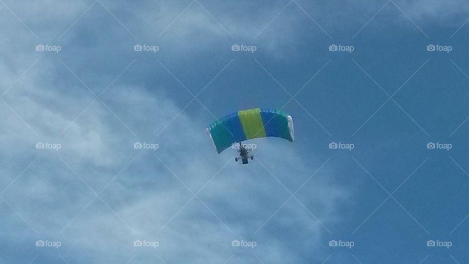 Sky, Parachute, Action, Air, Freedom