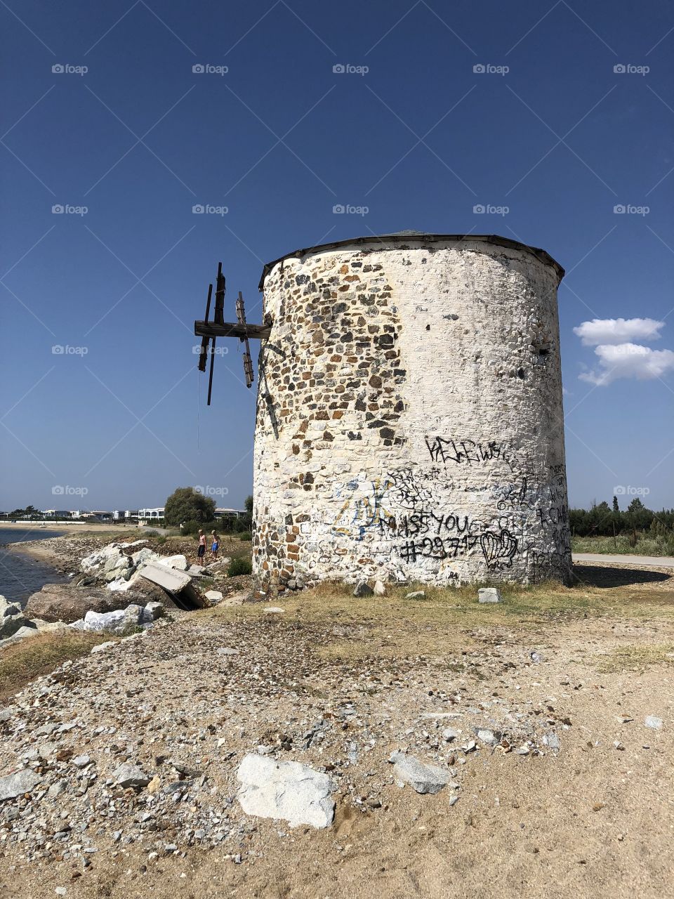 Windmühlenruine in Chalkidiki 