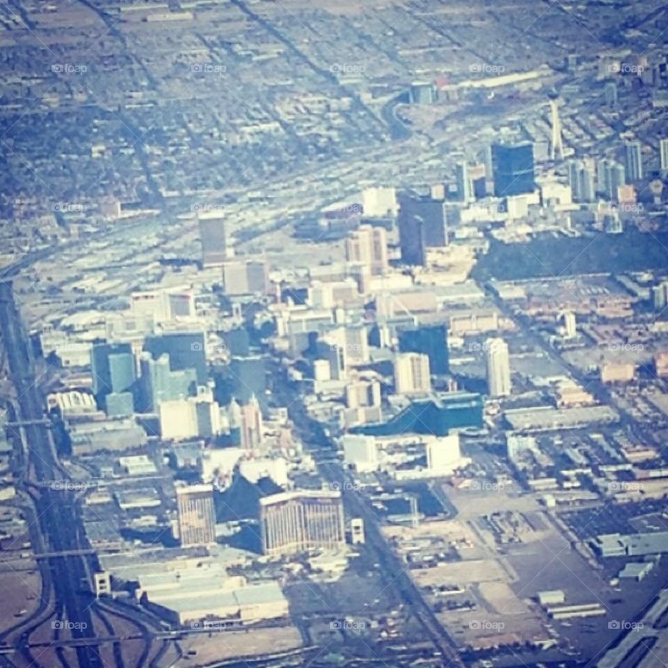 Las Vegas Plane View