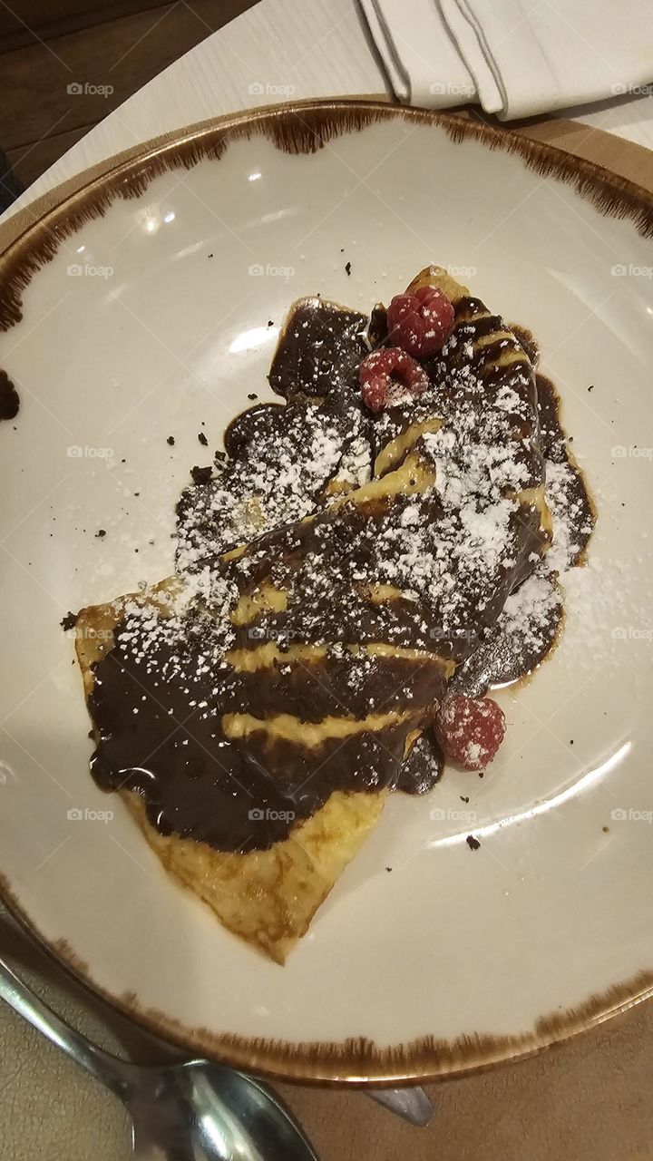 Crepe de chocolate