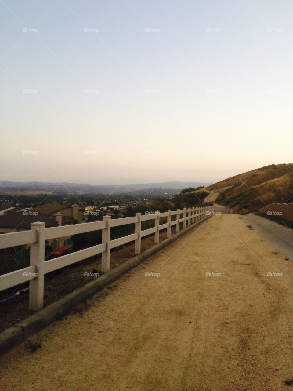 Path at dusk