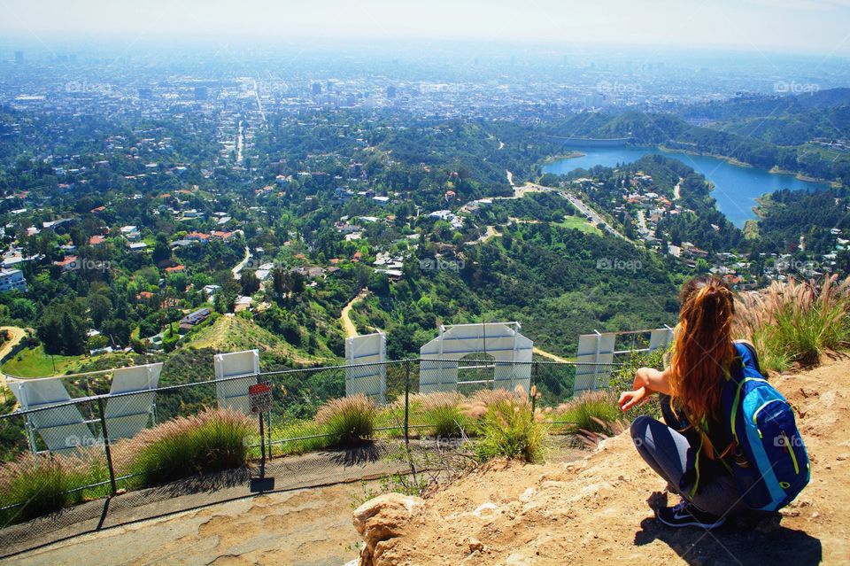 Hiked behind the HOLLYWOOD sign