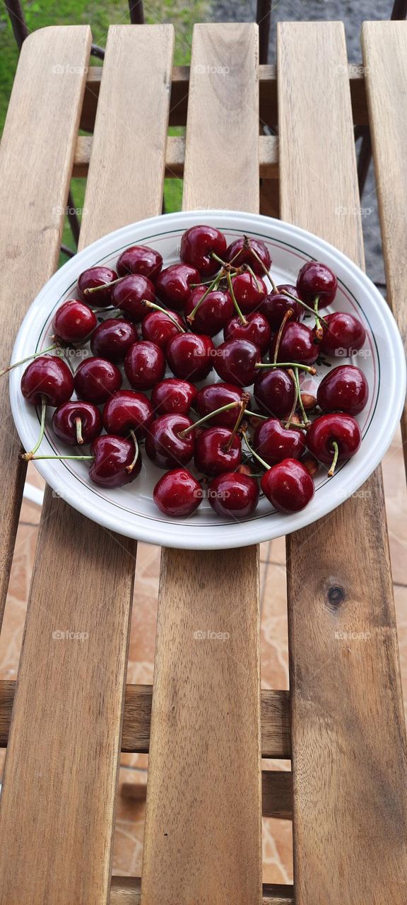 cherries on a plate 2