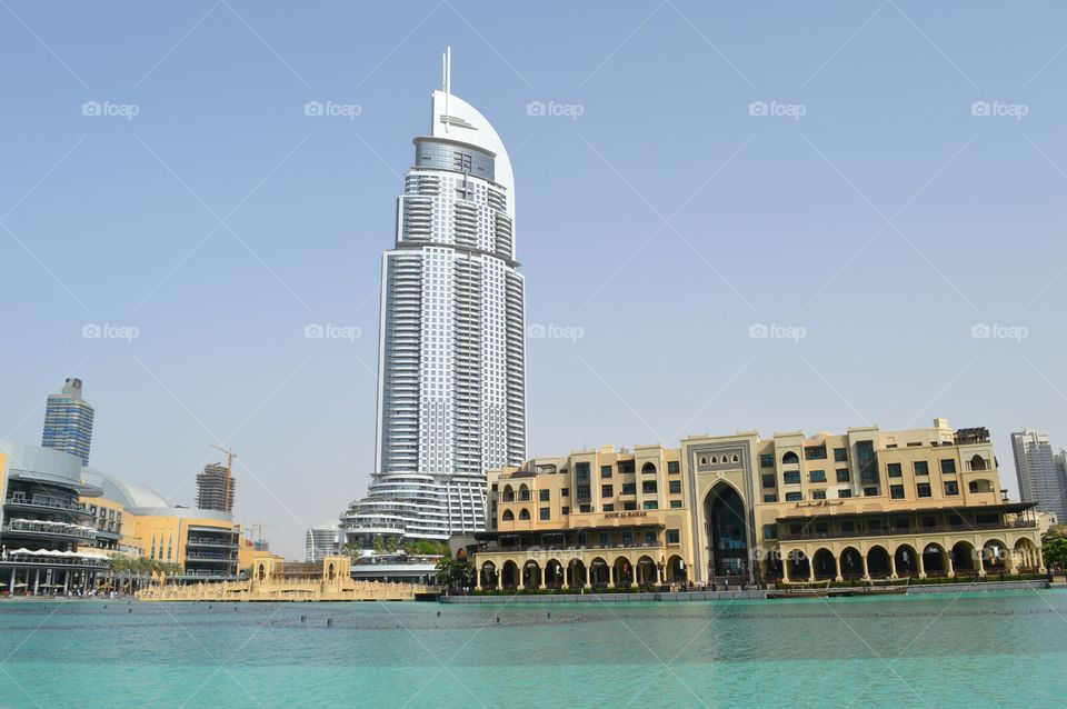 Dubai The Address. This is The Address Hotel in Dubai at the Burj Khalifa
