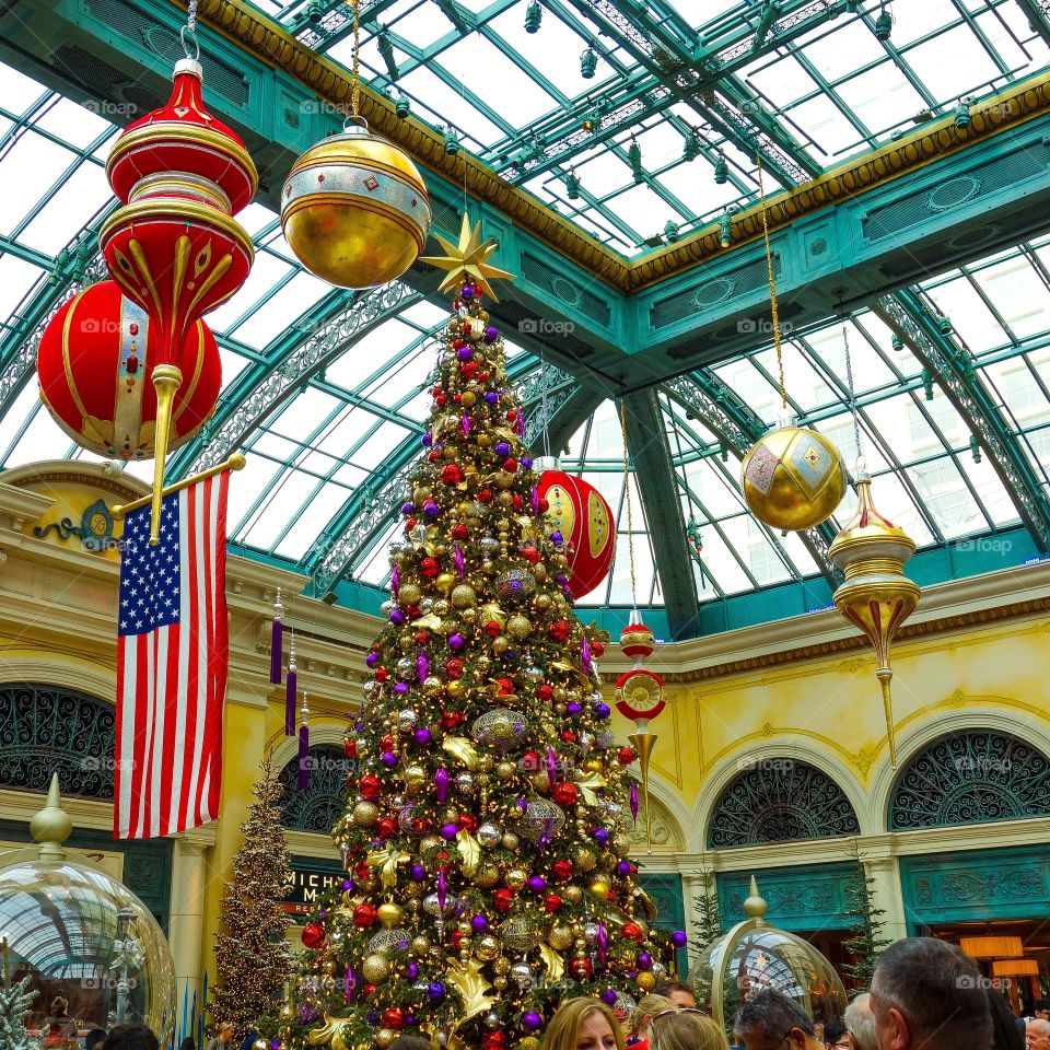 Christmas tree and big decorations