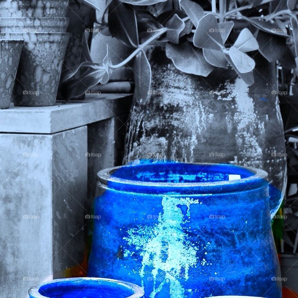 Blue pot
