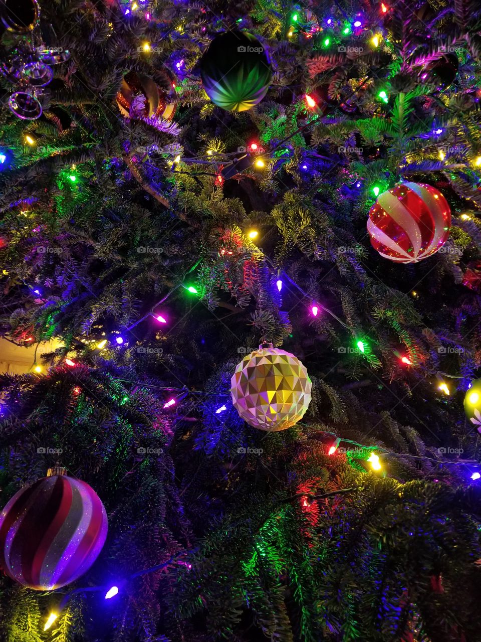 Christmas light on phone