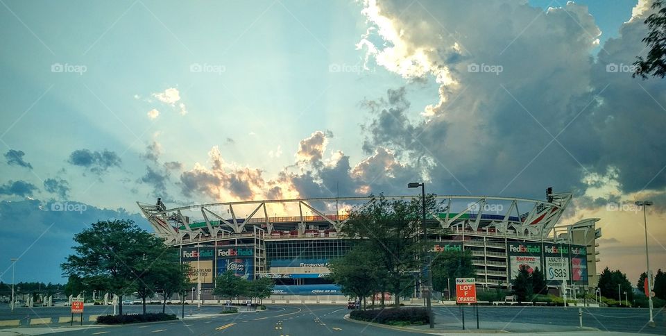 Sunset at FedEx Field