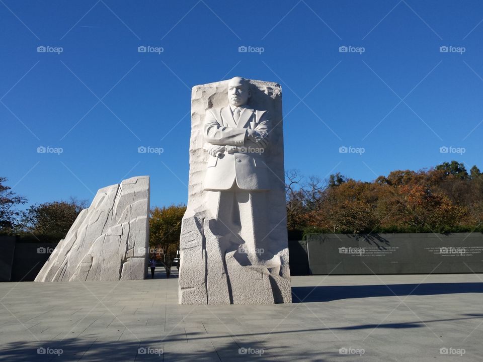 The Martin Luther King memorial