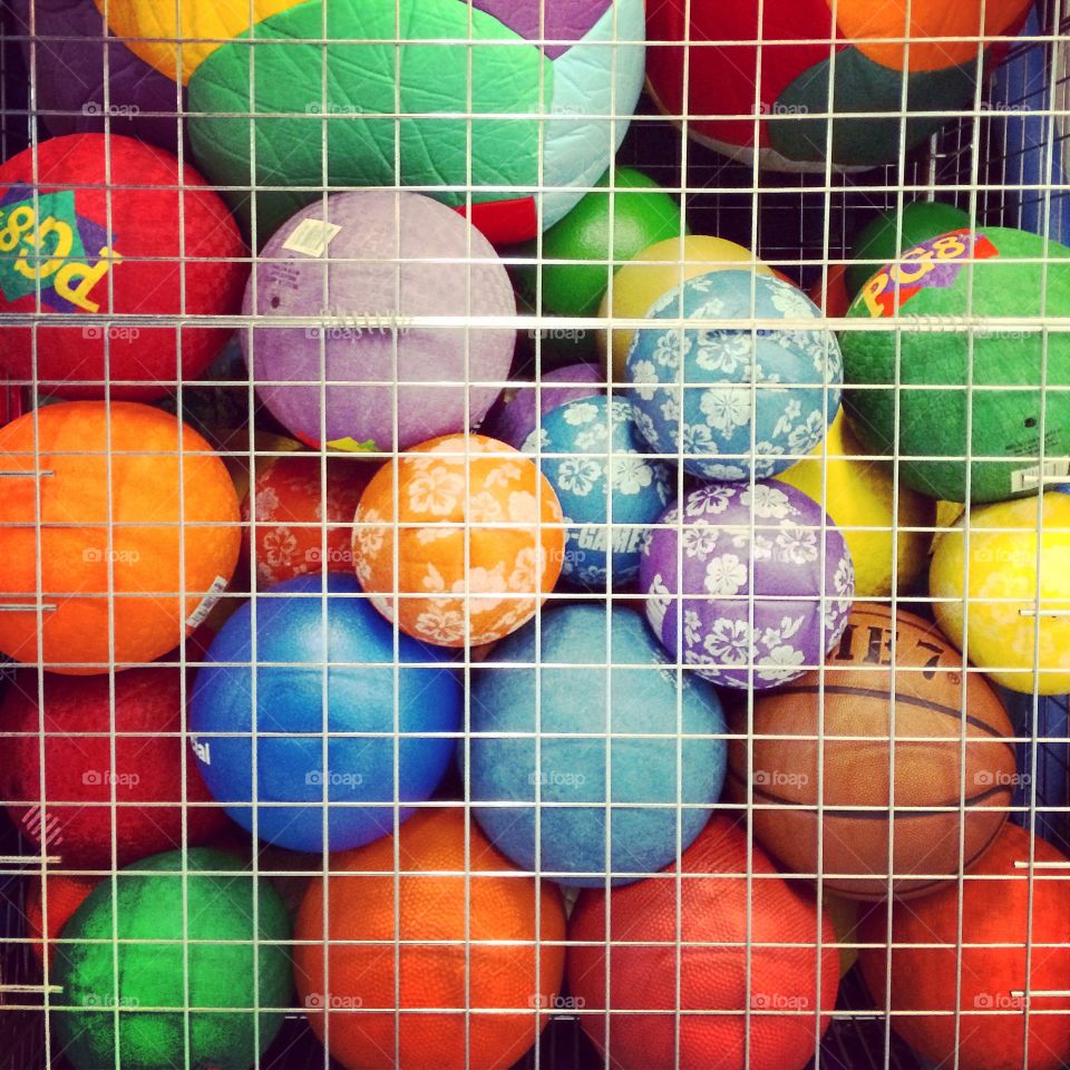 Ball Pit. Caged balls