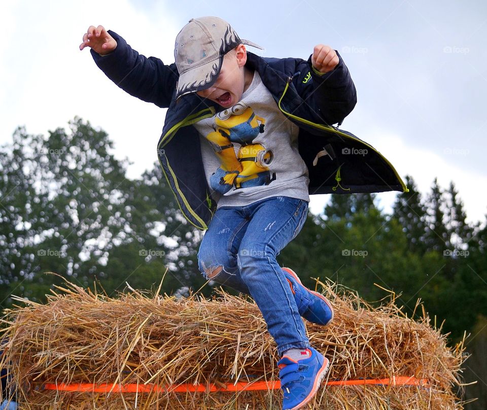 Boy jumping