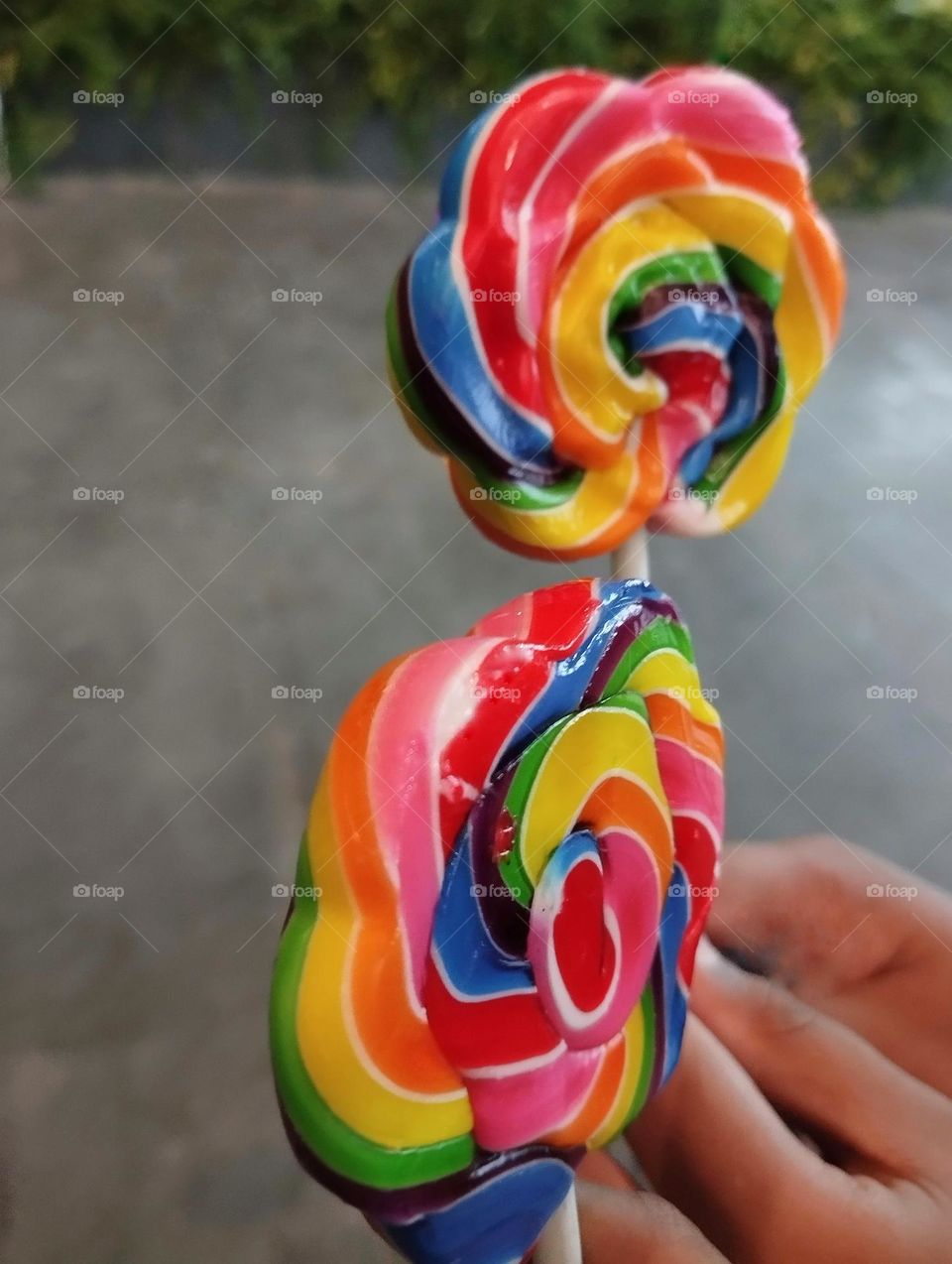 Coloured sweet candy