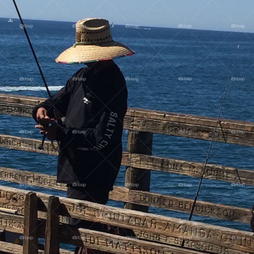 Fishing on the pier