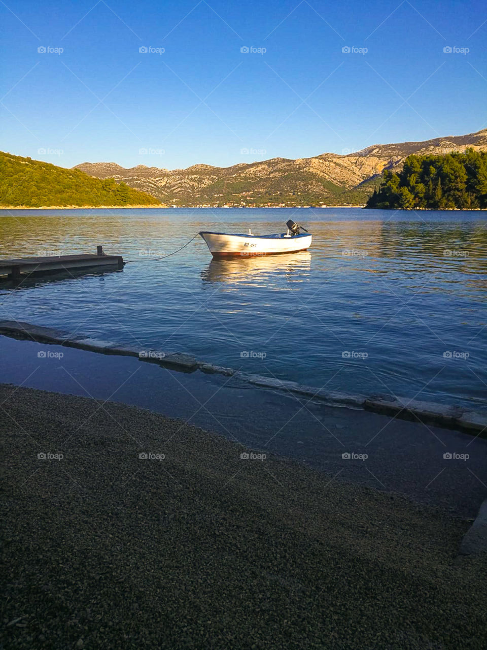 Sunset on the seaside.