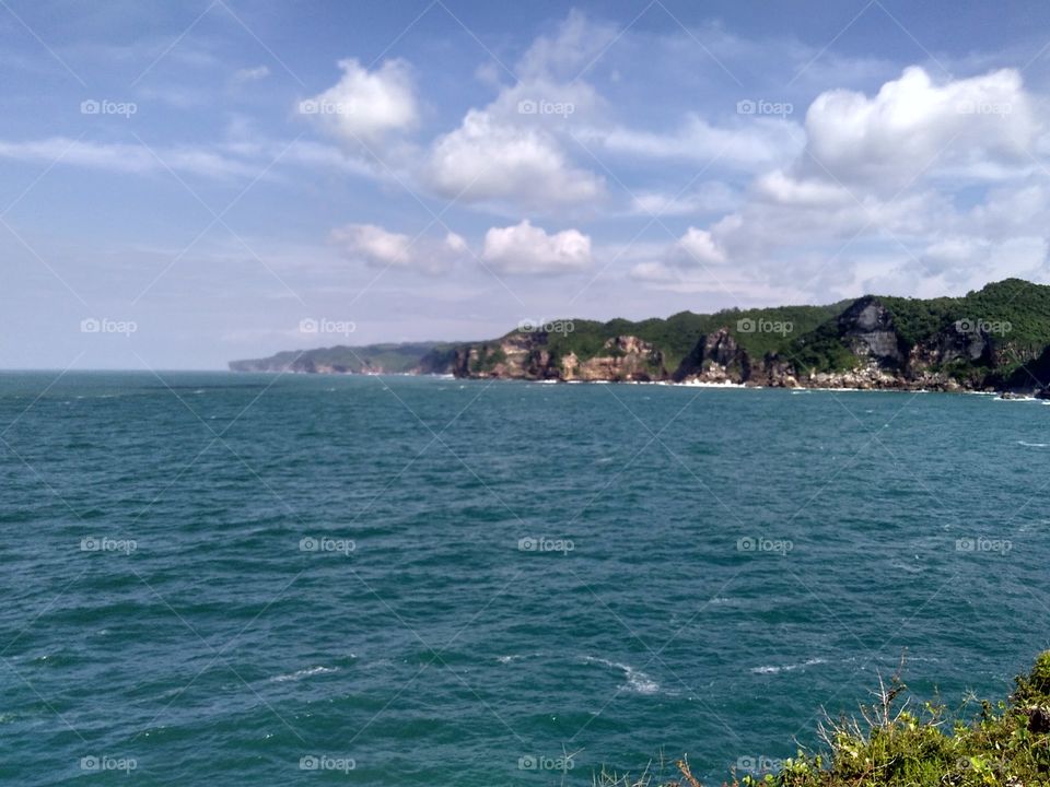 cliffs near the sea
