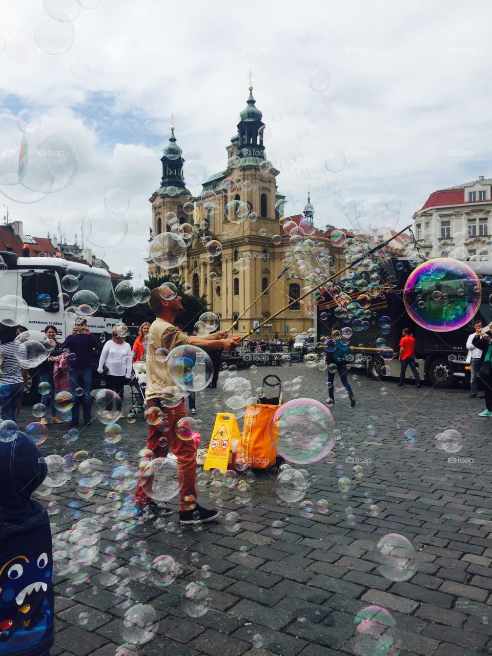 Old town Prague square and it's festivities ! 