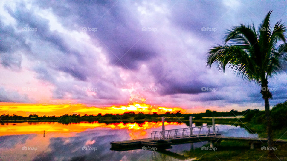 Water, No Person, Sunset, Beach, Travel