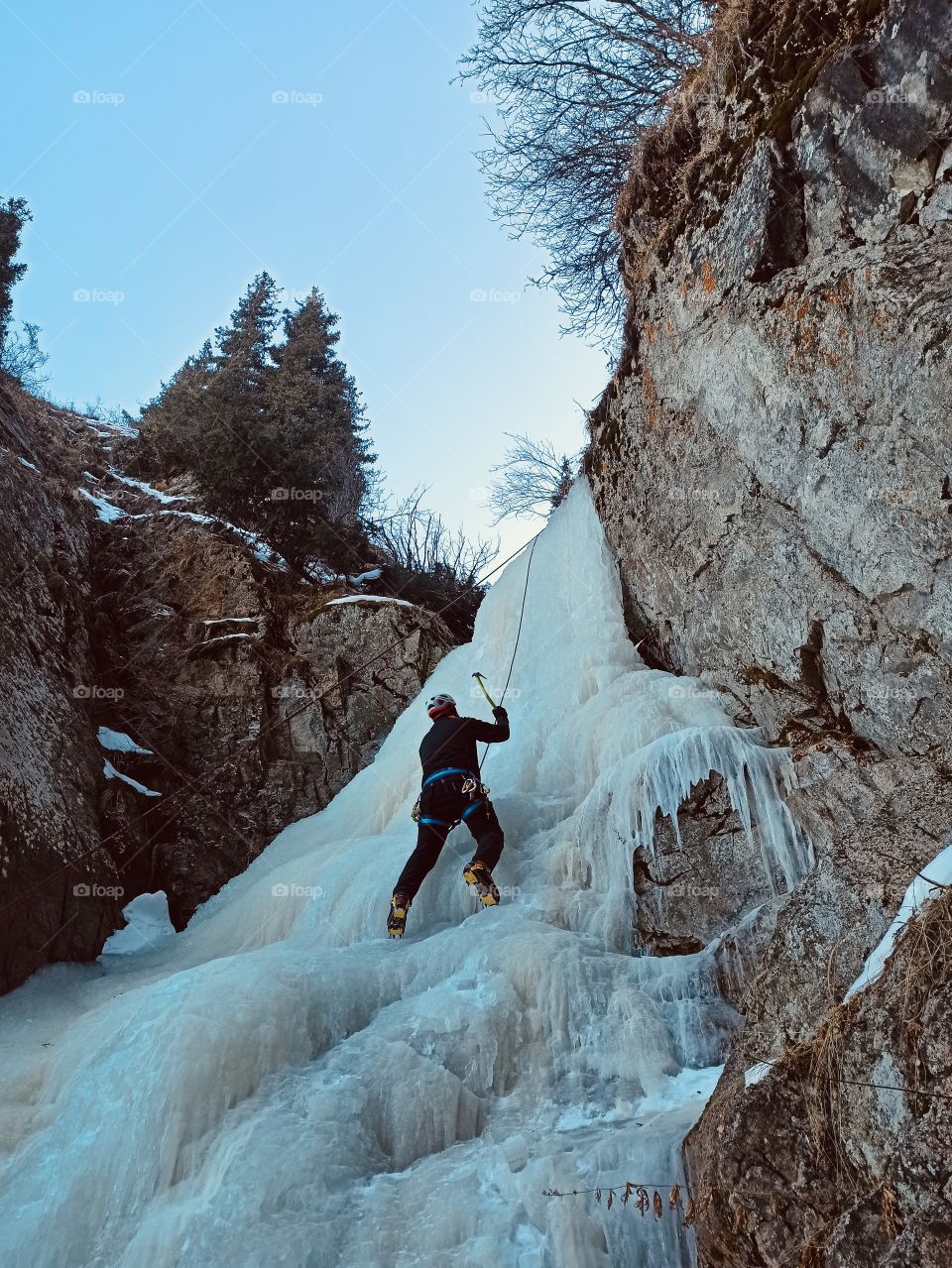 Ice climbing 