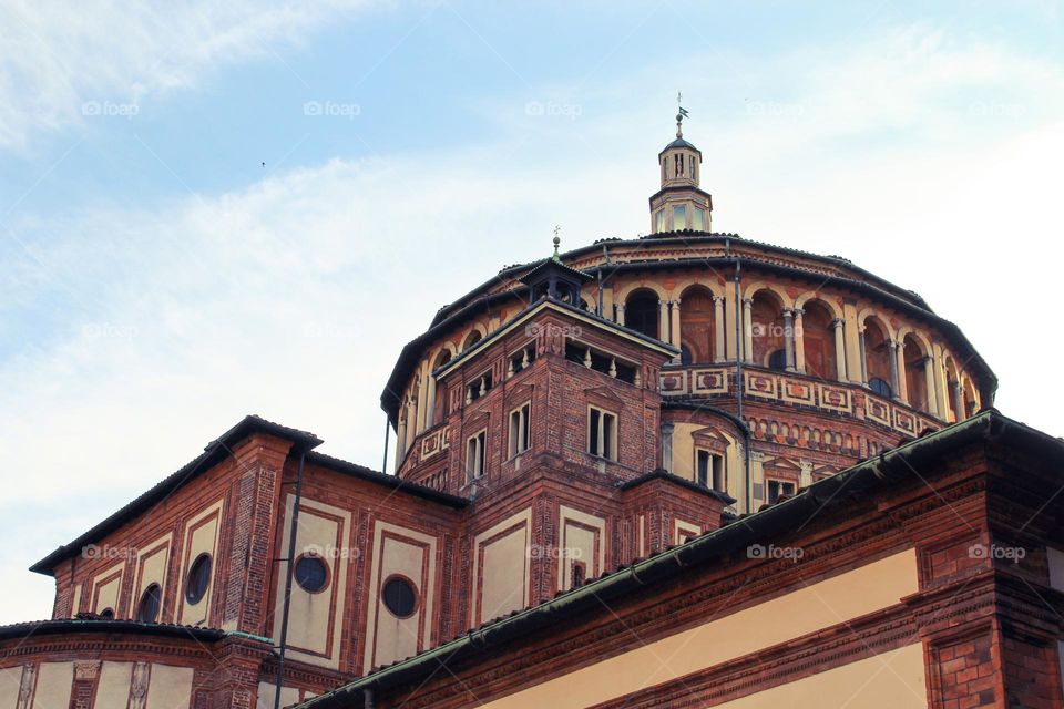 Santa Maria delle Grazie.  The Cathedral that houses Leonardo da Vinc's  Last Supper fresco