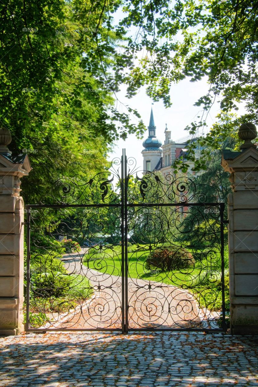 Entrance to manor house