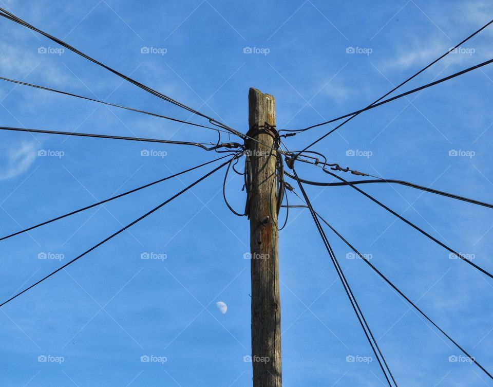 Wire, Electricity, Voltage, Sky, Power