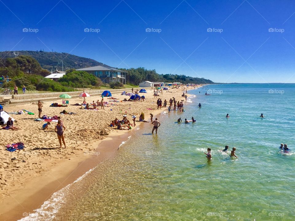 Summer time at the beach