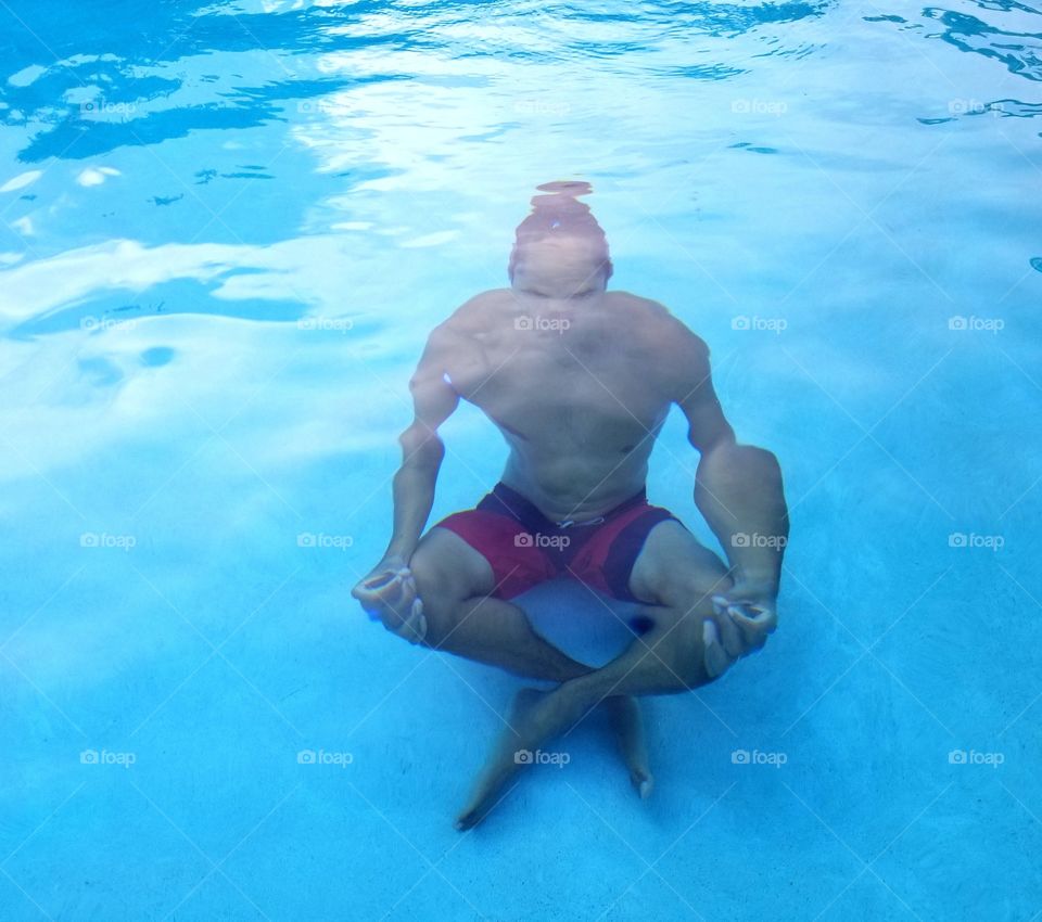 Meditating under water
