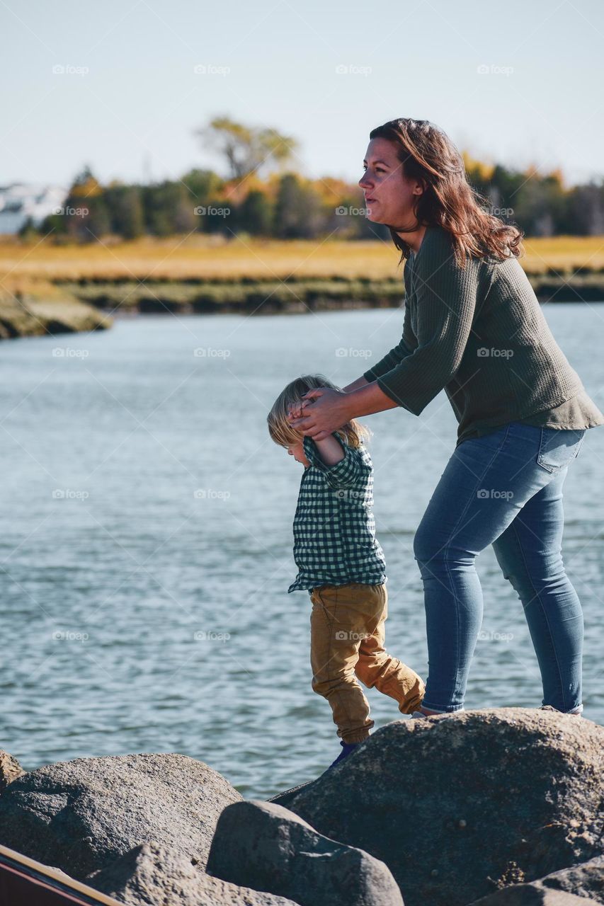 Mother and son precious bonding moments