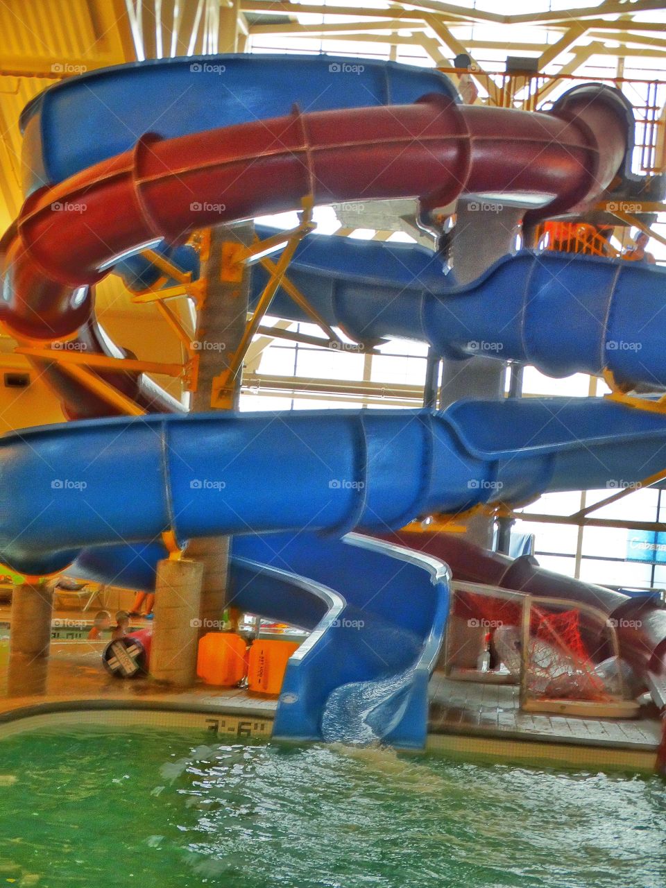 Indoor Waterslide Pool
