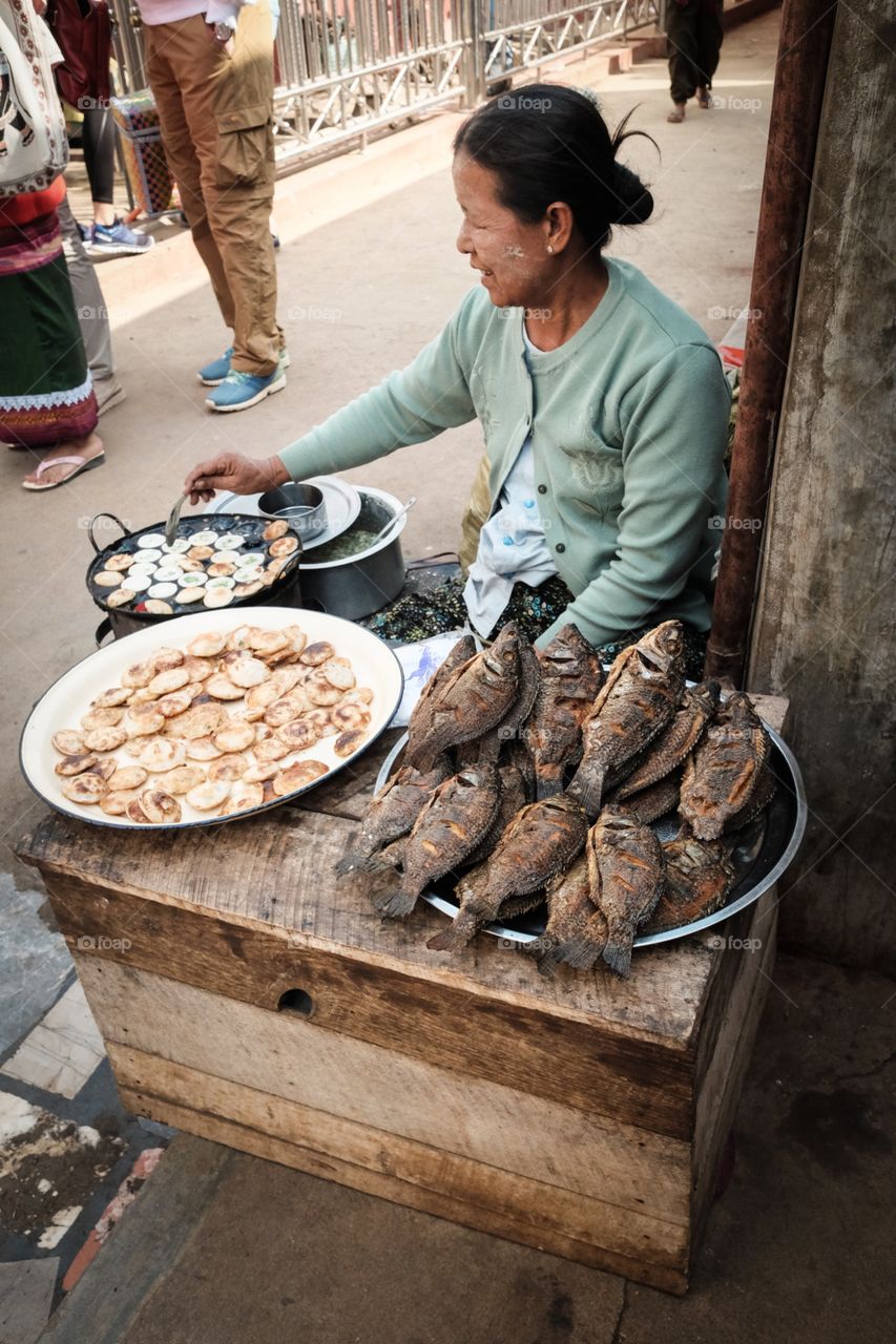 Fried Eggs and fried fish for
Lunch