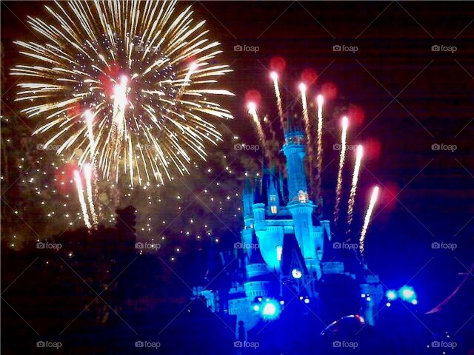 Fireworks at Disney World 