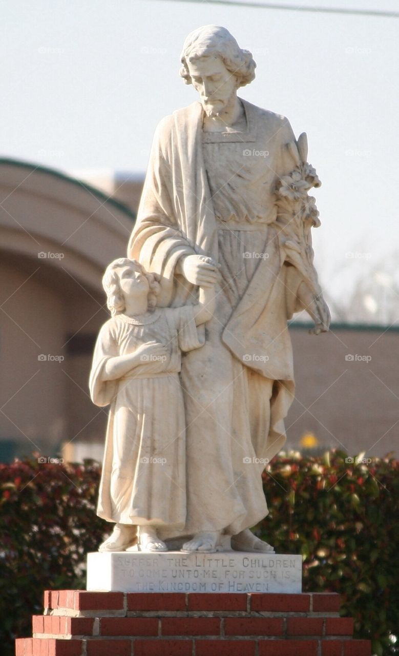 Cemetery Marble Statue 