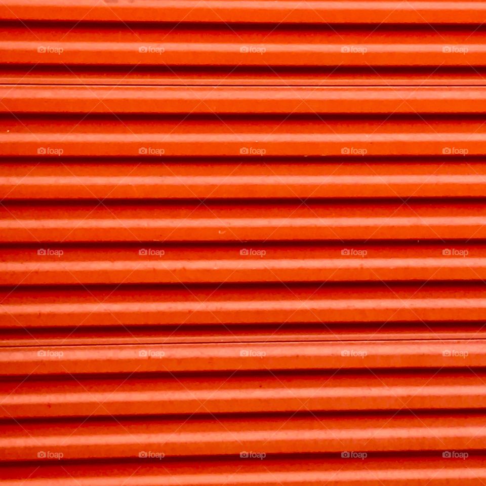 Orange Garage Door