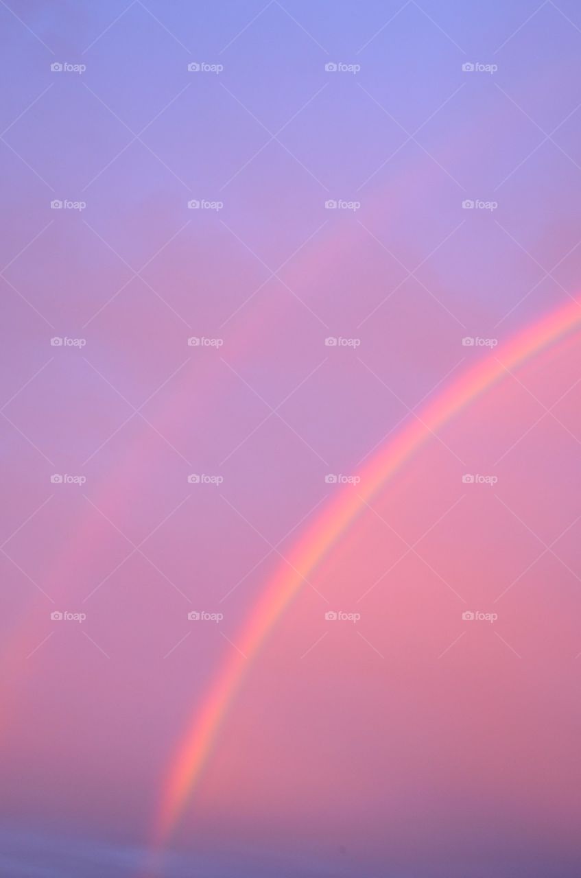 Double orange rainbow.