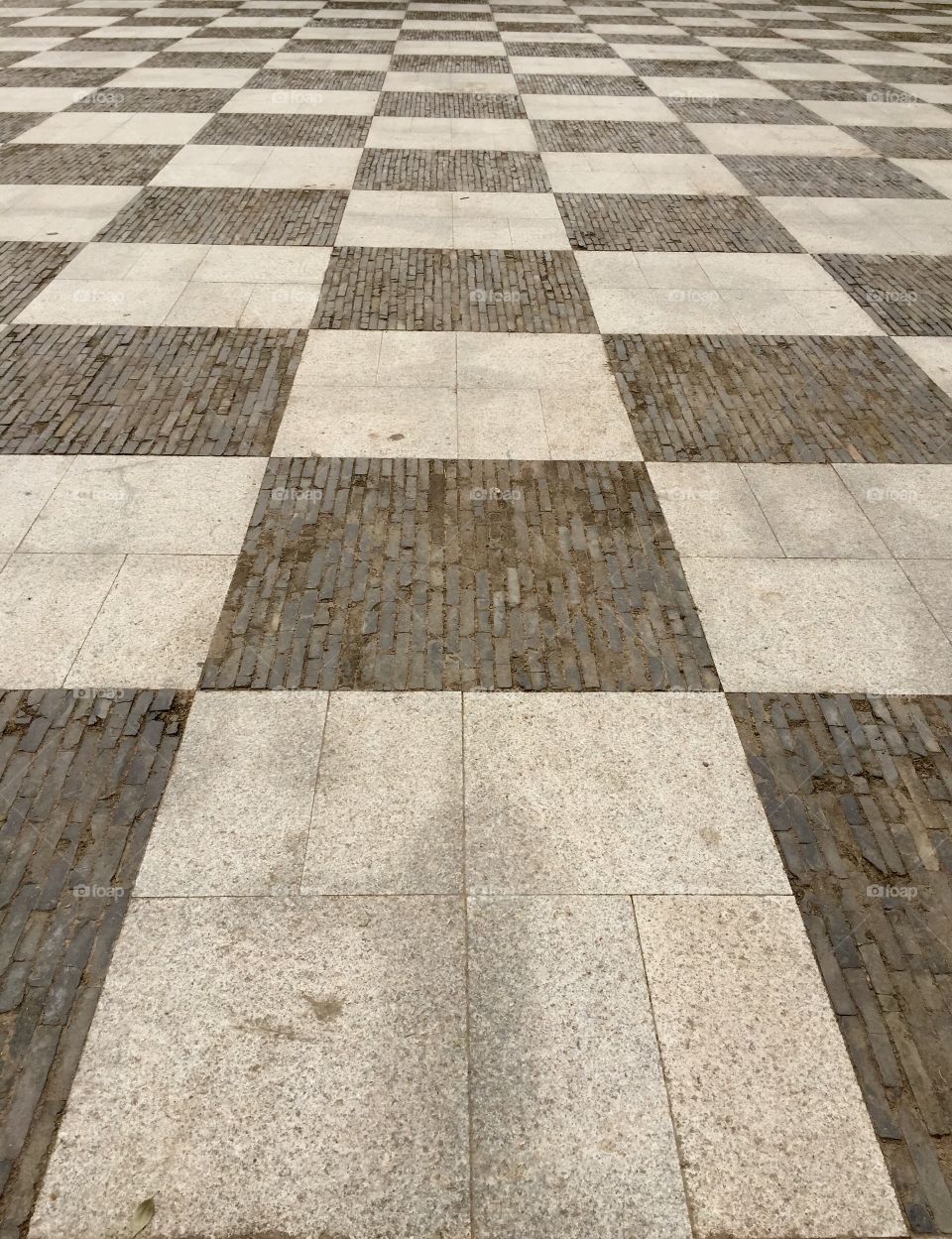 Ground in squares 