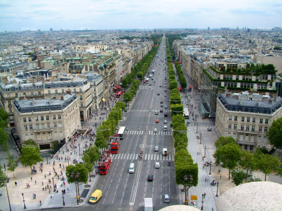 city view paris aerial by wickerman6666