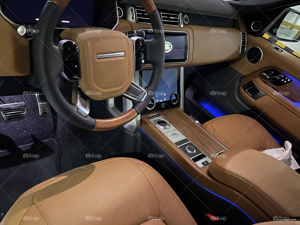 Luxury car interior decoration 