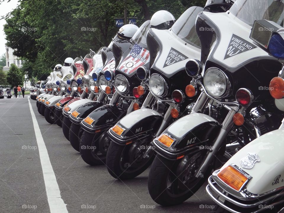 Harley Davidson parked