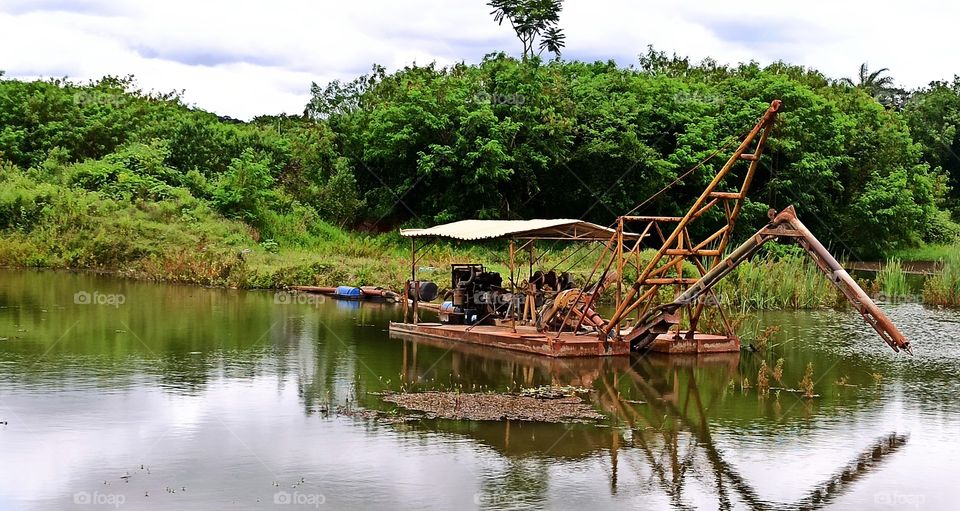 draga de escavação de areia em Minas gerais.